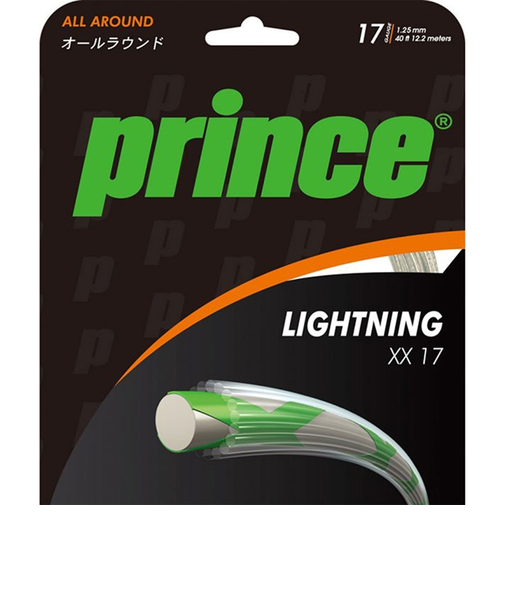 プリンス（PRINCE）硬式テニスストリング ライトニングXX 17 クリア