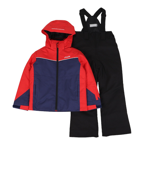 ジュニア スキーウェア ガールズ TGレオパードスーツ 上下セット