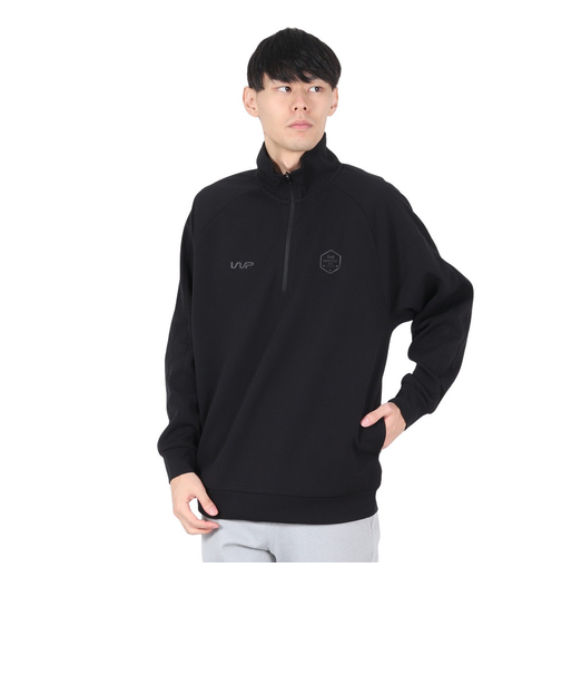 ザ・ワープ・バイ・エネーレ(The Warp By Ennerre)SPACER KNIT TRACK プルオーバースウェット WB3SJY07 BLK