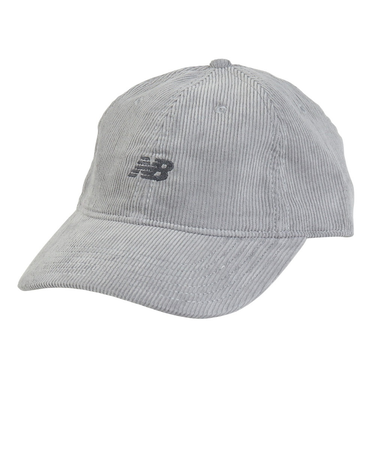 ニューバランス（new balance）帽子 6パネルウォッシュドコーデュロイキャップ LAH43005SLA グレー フリーサイズ