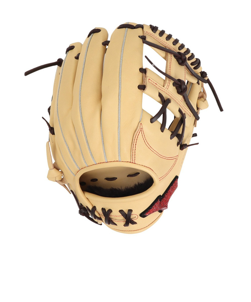 ミズノ（MIZUNO）軟式用グラブ 内野手 野球グローブ 一般 ウィルドライブ レッド AXI 1AJGR14223 8066