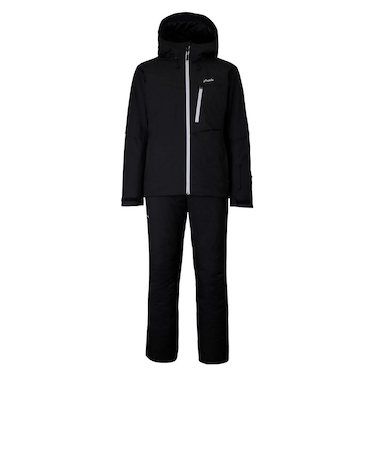 フェニックス（PHENIX）ツーラインカラージッパー ツーピース スキーウェア上下セット PSM242P41 BLACK
