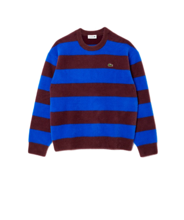 ラコステ（LACOSTE）ボーダーシャギーニットセーター AH2915-10IB7