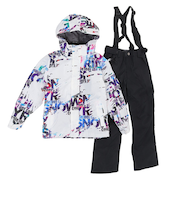 ジョイライド（JOYRIDE）ボーイズ スキーウエア スーツ 上下セット JOB-3312-WHT