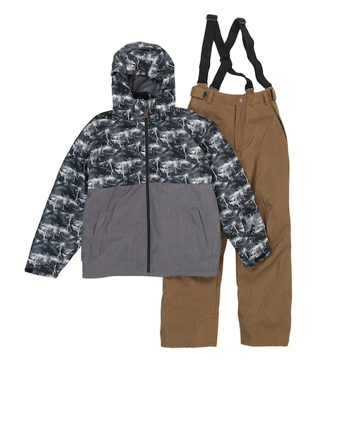 ジョイライド（JOYRIDE）スキーウエア スーツ 上下セット JOM-1301-GRY