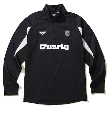 デュアリグ（DUARIG）サッカーウェア ニット ハーフジップ ジャケット 4F0010-SCWR-741CD BLK
