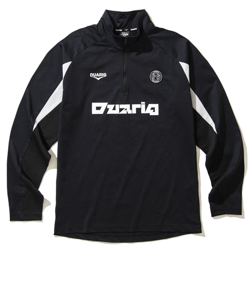 デュアリグ（DUARIG）サッカーウェア ニット ハーフジップ ジャケット 4F0010-SCWR-741CD BLK