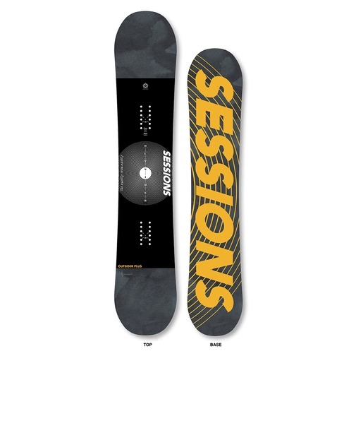 セッションズ（SESSIONS）スノーボード板 24-25 OUTSIDER PLUS 24100266 BLK