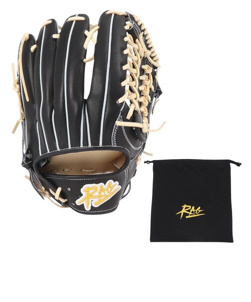 硬式用グラブ 外野手用 野球グローブ 一般 SAT-01 BLK