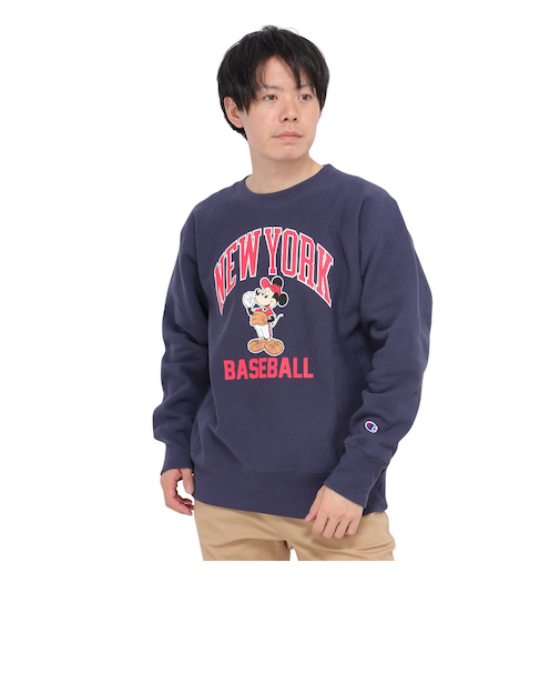 チャンピオン-ヘリテイジ（CHAMPION-HERITAGE）リバースウィーブ クルーネックスウェットシャツ DISNEY BASEBALL C3-A031 …