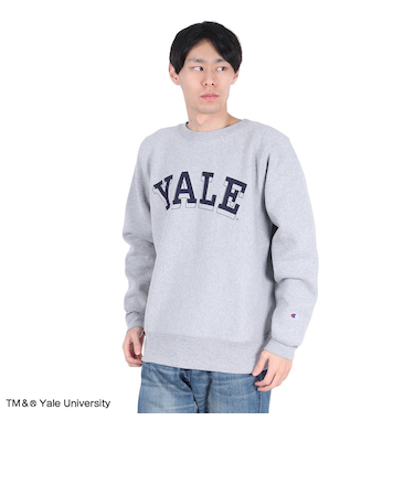 チャンピオン-ヘリテイジ（CHAMPION-HERITAGE）リバースウィーブ クルーネックスウェットシャツ YALE MADE IN USA C5-A004…