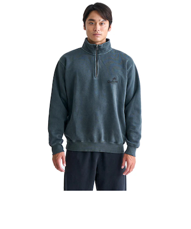 クイックシルバー（Quiksilver）PALM SCRIPT ハーフジップスウェット 24FWQZP244061BLK