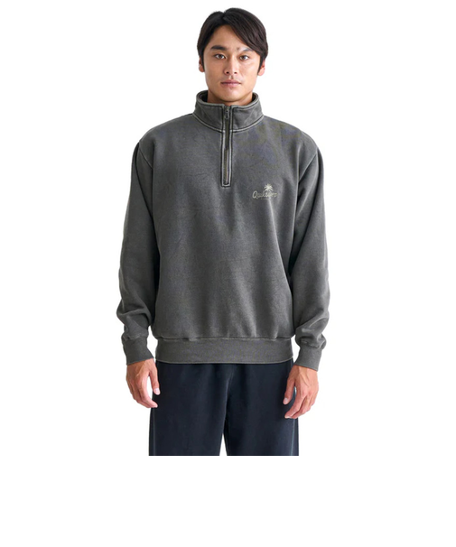 クイックシルバー（Quiksilver）PALM SCRIPT ハーフジップスウェット 24FWQZP244061BRN