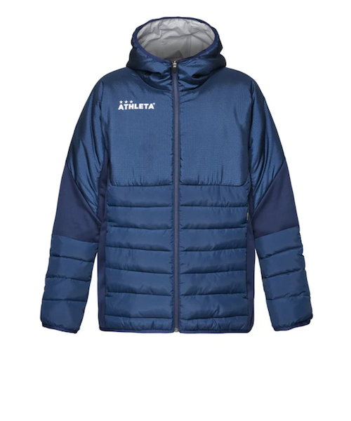 ATHLETA - 新品 ATHLETA アスレタ 中綿入り ジャケット ネイビー sizeL アスレタ（ATHLETA）サッカー フットサルウェア 中綿ウォーム