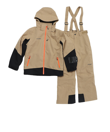 ボンファイア（Bonfire）ジュニア 子供 スキーウェア 上下セット スーツ 25MULTI COLOR 80BNF4FSP2335 BEG