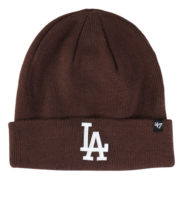 フォーティーセブン（47）帽子 ドジャース Raised47 カフニット B-RKN12ACE-BWA 茶色