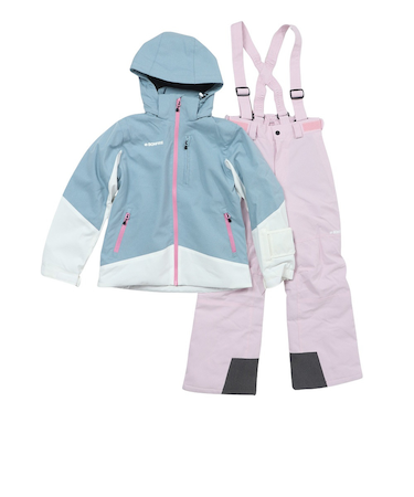 ボンファイア（Bonfire）ジュニア スキーウエア 25MULTI COLOR ガールズ 上下セット 80BNF4FSP2336 BGY
