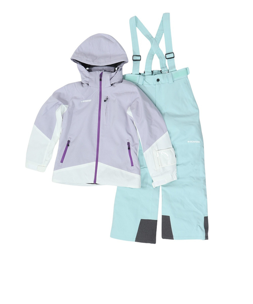 BonFire(Bonfire)ジュニア スキーウェア 上下セット ガールズ 25MULTI COLOR 80BNF4FSP2336 PUR