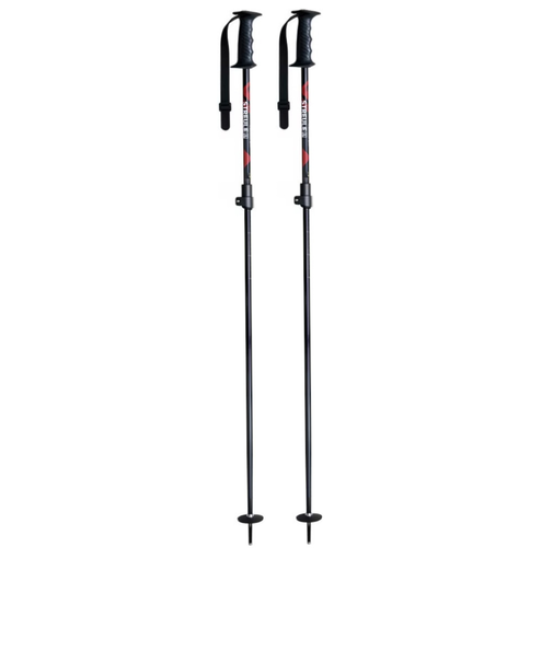 スキーポール 25 ST-TL AL 100-125 ST24FG0022 BK/RD