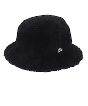 ニューエラ（NEW ERA）帽子 バケット01 ミンクフリース 14307410 黒 Mサイズ