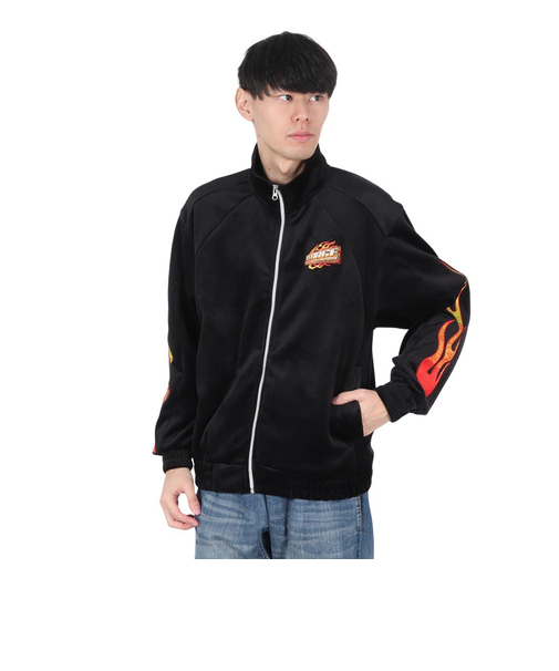 エクストララージ（XLARGE）VELOUR トラックジャケット 101244021006-BLACK