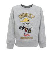 ハーレー（HURLEY）ジュニア オーバーサイズド スカル ヘッド スウェット クルー BCFL242004-AGHT