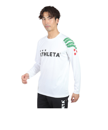 アスレタ（ATHLETA）サッカー フットサルウェア ロング プラクティス Tシャツ XE-456 WHT