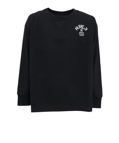 ハーレー（HURLEY）ジュニア オーバーサイズド ピザ ロングスリーブ Tシャツ BCLS242003-BLK