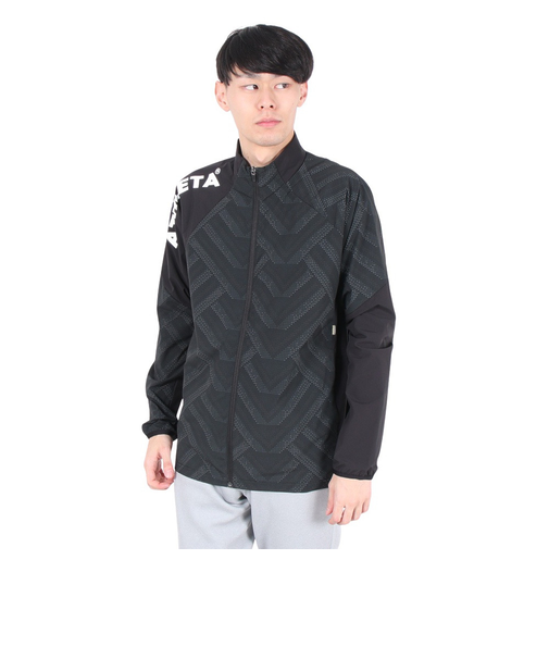 アスレタ（ATHLETA）サッカー フットサルウェア 裏地付きストレッチウインドジャケット24f 02415 BLK