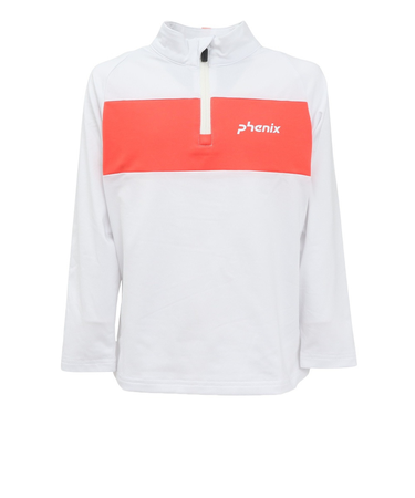 フェニックス（PHENIX）フロントライン ジュニア ハーフジップ ウィンター アンダーシャツ ESG24LS90 WHITE