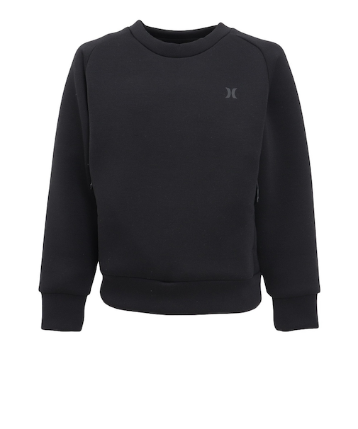 ハーレー（HURLEY）ボーイズ ファントム スウェット クルー BCFL242001-BLK