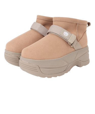 ブーツ カジュアルシューズ 厚底 ショート ムートン ブーツ CHUNKY SK-299 Tan/Tp01M