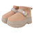 ブーツ カジュアルシューズ 厚底 ショート ムートン ブーツ CHUNKY SK-299 Tan/Tp01M