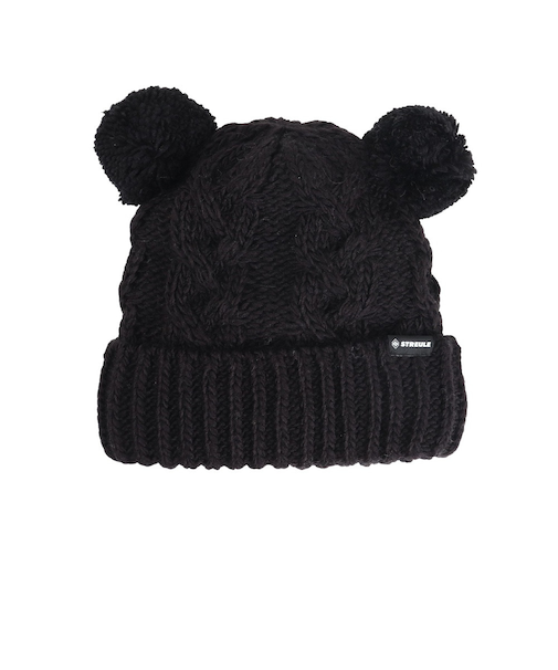 キッズ ベアー ニット帽 ST24FB0053 BLK