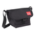 マンハッタンポーテージ（ManhattanPortage）ナイロン メッセンジャーバッグ フラップ ジッパーポケット MP1603FZP BLACK