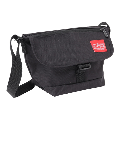マンハッタンポーテージ（ManhattanPortage）ナイロン メッセンジャーバッグ フラップ ジッパーポケット MP1603FZP BLACK