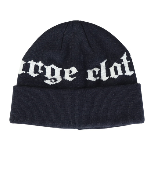 エクストララージ（XLARGE）OLD ENGLISH ロゴ CUFF ビーニー 101244051007-NAVY