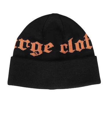 エクストララージ（XLARGE）OLD ENGLISH ロゴ CUFF ビーニー 101244051007-BLACK