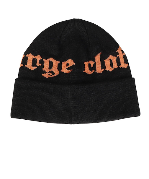 エクストララージ（XLARGE）OLD ENGLISH ロゴ CUFF ビーニー 101244051007-BLACK
