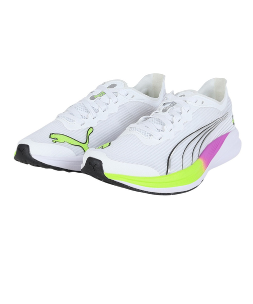プーマ（PUMA）ランニングシューズ リディームプロレーサー EG ホワイト 31190601 スニーカートレーニング マラソン 部活 軽量 安定性