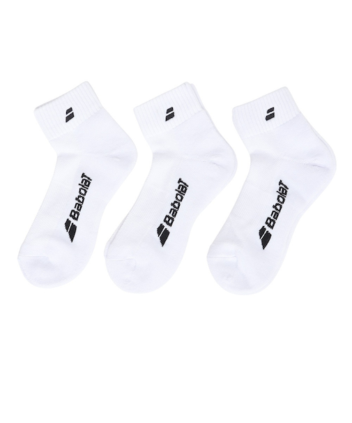 バボラ（BABOLAT）テニス ソックス CLUB SHORT SOCKS 3足組 BUS4815C WH00