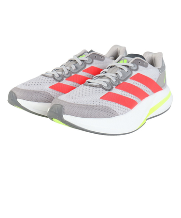 アディダス（adidas）ランニングシューズ アディゼロデュラモスピード2 M グレー JQ2200 スニーカー ジョギング 部活 軽量 通気性
