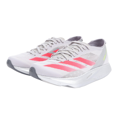 アディダス（adidas）ランニングシューズ アディゼロタクミセン10 W グレー IG1980 スニーカー トレーニング 部活 マラソン サポート性