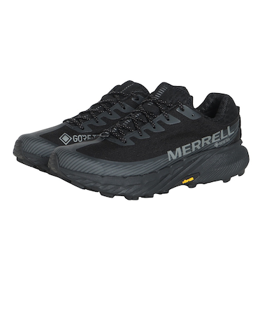 メレル（MERRELL）レザースニーカー カジュアルシューズ アジリティー ピーク 5 ゴアテックス 067745 BLKBLK