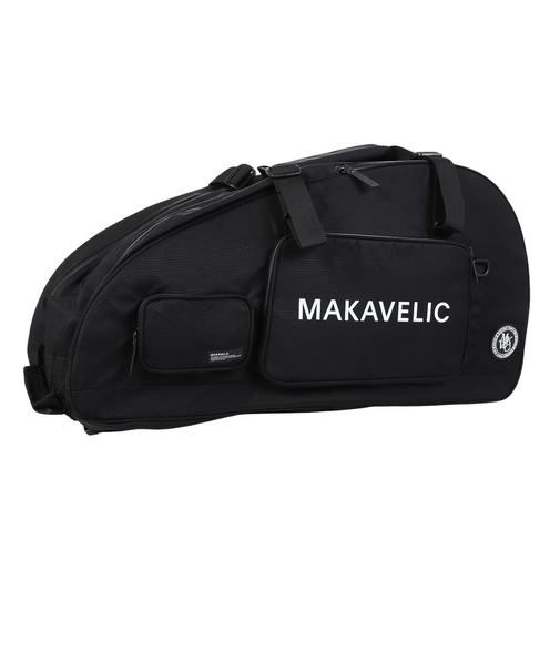 AGILITY テニスバッグ 3124-10404BLK 黒 8本用 大容量 撥水