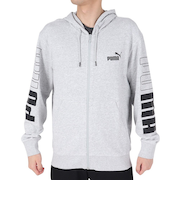 プーマ（PUMA）パーカー POWER カラーブロック フーデッド ジャケット 678487 04 LGRY