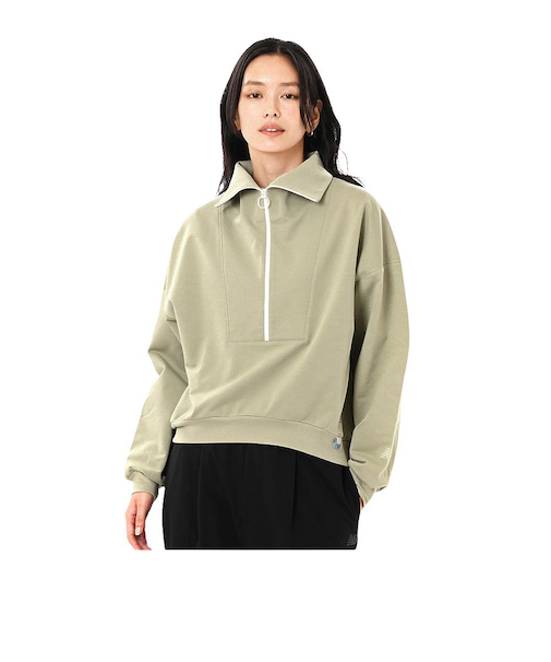 ニューバランス（new balance）OUTDOOR ライトスウェットハーフジッププルオーバー AWT45742OVN