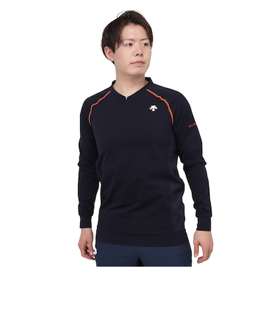 デサント（DESCENTE）バレーボールウェア 長袖ストレッチピステ DVUWJK30 NV