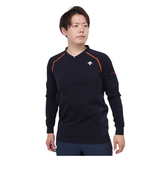 デサント（DESCENTE）バレーボールウェア 長袖ストレッチピステ DVUWJK30 NV