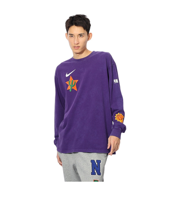 ナイキ（NIKE）バスケットボールウェア NBA 長袖シャツ フェニックス サンズ コートサイド シティ エディション HJ2556-504